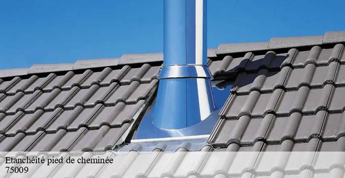 Etanchéité pied de cheminée paris-9-75009 Léon Ramoneur