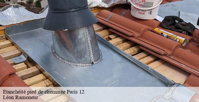 Etanchéité pied de cheminée paris-12-75012 Léon Ramoneur