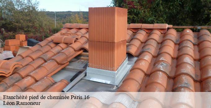 Etanchéité pied de cheminée paris-16-75016 Léon Ramoneur