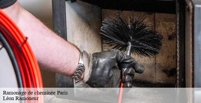 Ramonage de cheminée paris-75000 Léon Ramoneur