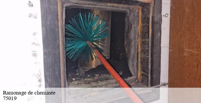 Ramonage de cheminée paris-19-75019 Léon Ramoneur