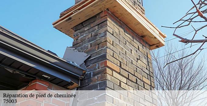 Réparation de pied de cheminée paris-3-75003 Léon Ramoneur