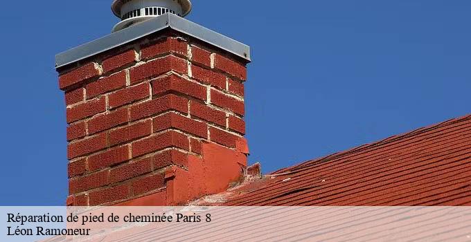 Réparation de pied de cheminée paris-8-75008 Léon Ramoneur