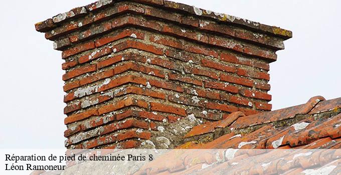 Réparation de pied de cheminée paris-8-75008 Léon Ramoneur