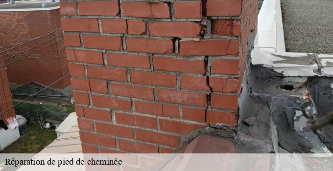 Réparation de pied de cheminée paris-10-75010 Léon Ramoneur