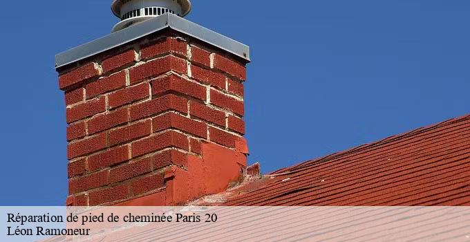 Réparation de pied de cheminée paris-20-75020 Léon Ramoneur